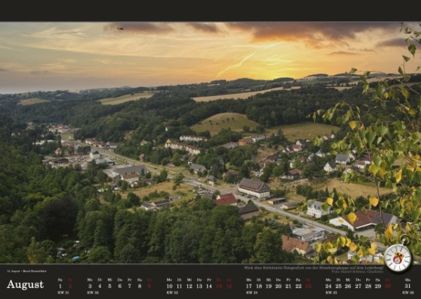 Kalender A3 - Glashütte in Sachsen - Fotokalender 2026 - "Heimat ist da, wo dein Herz schlägt"