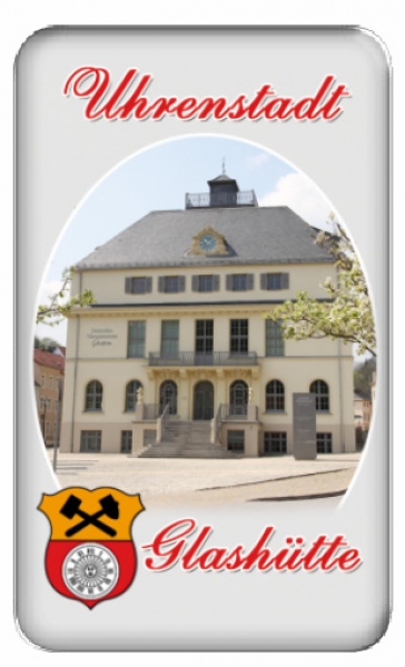 Foto-Magnet - Glashütte/Sa. "Deutsches Uhrenmuseum Glashütte" - 6 x 4cm